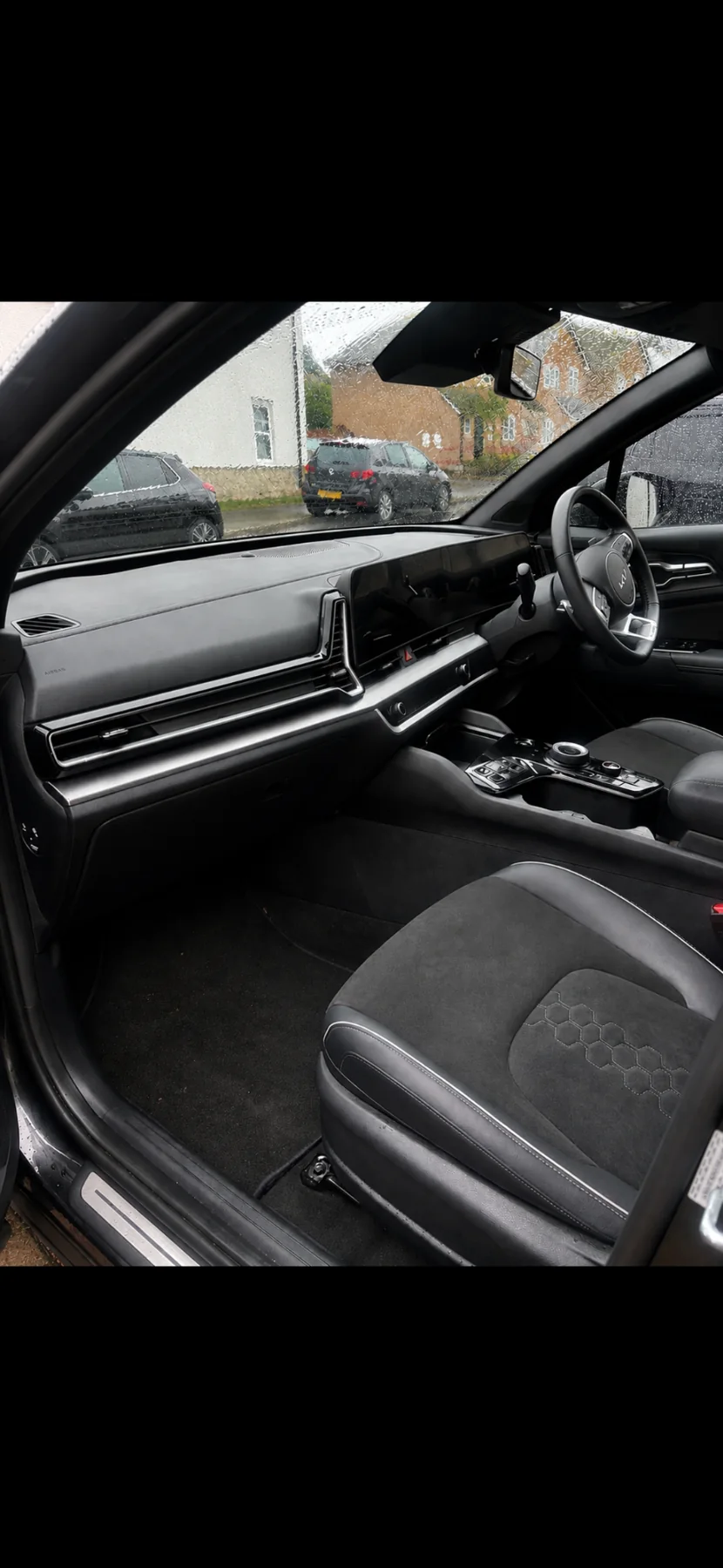 Clean front passenger interior after valet